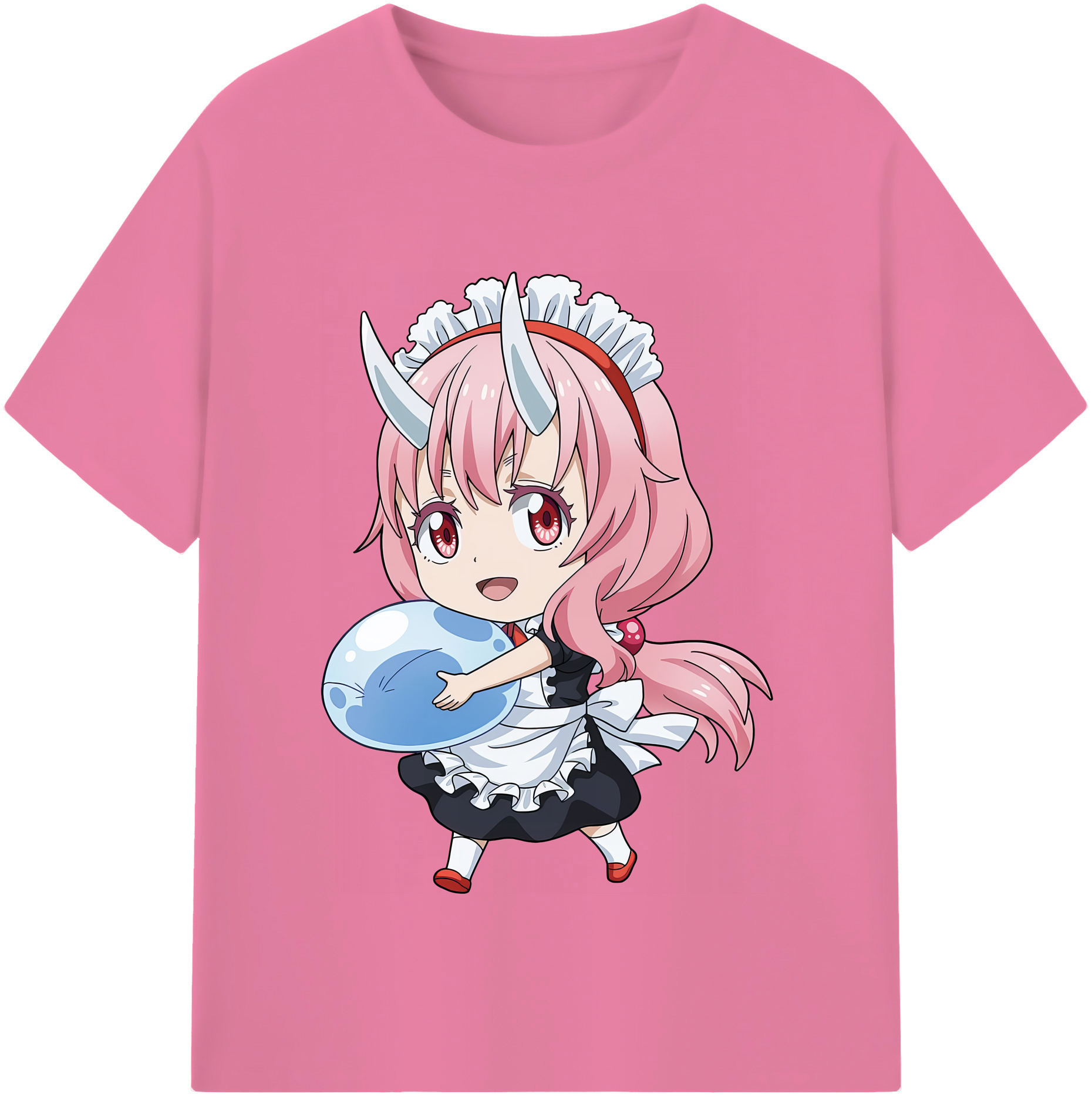 （画像用） 転スラ Regarding Reincarnated to Slime 綿100％半袖Tシャツ（フロントプリント）
